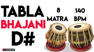 Bhajani Theeka Tabla Loop D# Scale 140 Bpm | #muzzico