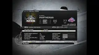 Florida Panthers Jersey Quest Be a GM Mode (2009-10 Home) 2012-13 Season Recap