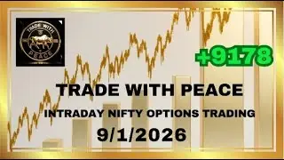 Trade with peace. Date : 9.1.2026 Nifty Intraday Options Trading Profit and Loss.