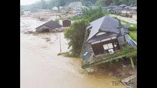 Historic rainfall in Japan, landslides, floods, mudslides, Kyoto, Kyushu, Hiroshima