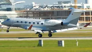 NEW! | BMW Flugdienst Gulfstream G500 (D-ABMR) Arrival at Munich Airport!