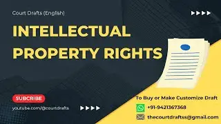 Intellectual Property Rights | English Court Drafts