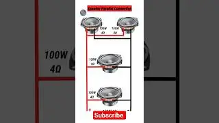 4 om Speakar parallel connection #electrical #education #sinceproject #electrician #fyp