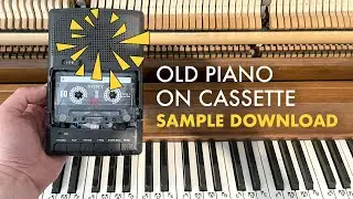 Vintage Piano Sample Pack: Cassette Tape Sounds from 1964