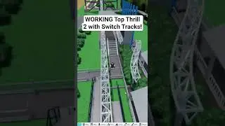 WORKING TOP THRILL 2 using Switch Tracks in Theme Park Tycoon 2! #topthrill2 #themeparktycoon2