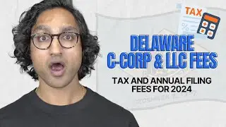 Delaware C-Corp and LLC Fees