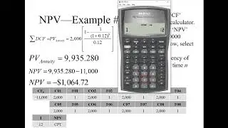 BA II Plus: Capital Budgeting Calculator Net Present Value