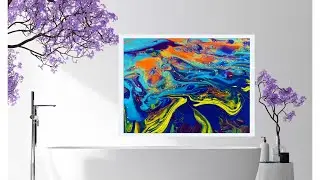 Acrylic Pouring | ABSTRACT ART for Beginners |  Fluid Art with Strainer | Sarah Joy