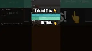 Instantly Extract Video (or Audio) from a Clip - DaVinci Resolve
