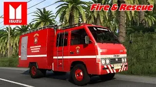 Isuzu ELF Fire Truck mod | Euro Truck Simulator 2