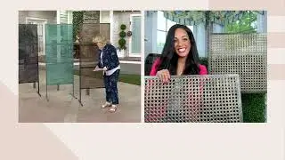 Garden Reflections Metal Privacy Screen on QVC