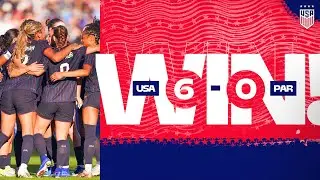 Reilyn Turner Scores In Debut! | USWNT 6-0 Paraguay | International Friendly Highlights