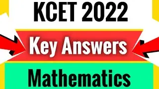 Kcet Maths key Answers 2022