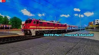 🔴12278 Puri-Howrah Shatabdi Express | PART - 2 | MSTS/OR I WAP4