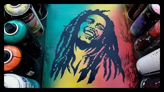 Bob Marley - Spray Paint Art