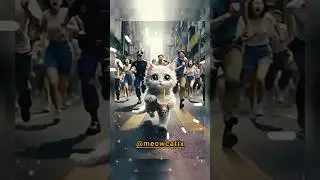 Kitten vs Bubble Tea: The Ultimate Taste Test @meowmotion950 #shorts #shortsfeed #cat #ai