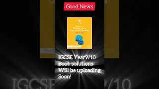 IGCSE Math Book Solutions will be uploading SOON #igcsemath #0580  #cambridgemath #mathsolutions