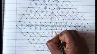 Rangoli - 391 | 15*8 Dot rangoli design 🫶💞 #rangolidesign #viralvideo #trending #dotrangoli 