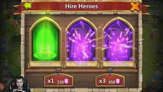 Rolling 76000 Gems 2x Legends IN THREE Different 450 ROLLS Castle Clash