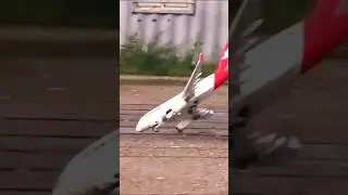 Airbus A320 RC Jet Crash Landing #rcairplane #rcplane #rcplanecrash #qantas #airbus #airbusa320 #rc