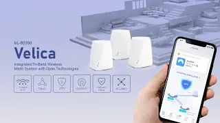 Velica (GL-B2200) Integrated Tri-Band Wireless Mesh System with Open Technologies