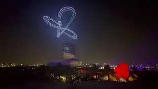 Spectacular Drone Show at ITHRA | Khobar Season 2025 | Saudi Arabia Lights Up the Sky!