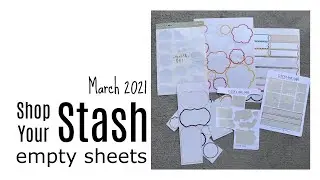 Shop Your Stash: March 2021 * challenge and envelope decoration