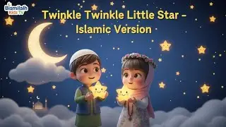 Muslim Kids Twinkle Twinkle Little Star| Muslim Kids animation  | Bismillah Kidz TV| #islamiccartoon