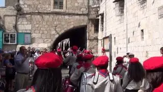 Armenian scouts going to bring the Holy Fire from the Church 1