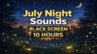 Night Sounds for Sleeping | July Night Ambience (10 Hours)