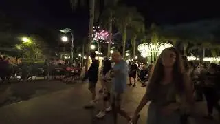 Disneyland Fireworks from Downtown Disney - People Watching | DJI Osmo Action 4 4K