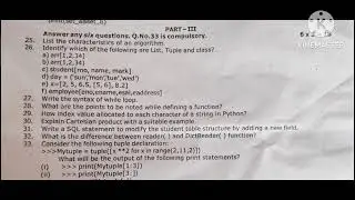 12th CS - HALF YEARLY QUESTION PAPER- MADURAI DISTRICT.