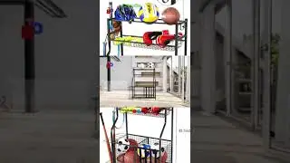 PLKOW Sports Equipment Storage for Garage, Indoor/Outdoor Sports Rack -Best sports goods Stand