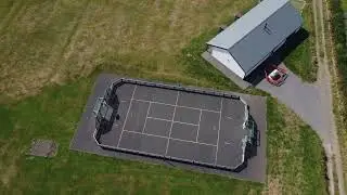 Stock video of a basketball court