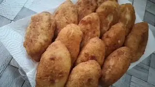 Пирожки на Кефире.Пирожки с рисом и мясом.Piroschki.Pie mit Reis und Fleisch.Pie with rice and meat.