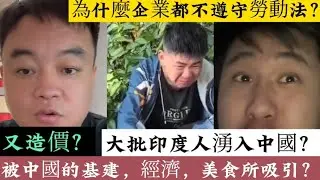 為什麼企業都不遵守勞動法？八小時工作制怎麼就這麼難？又造假新聞？大批印度人湧入中國？原因竟是被中國的基建，經濟，美食所吸引？#印度 #勞動法 #reactionvideo 