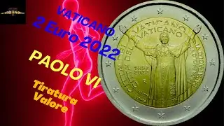 2 euro 2022 Vaticano Paolo VI #2euro,#numismatica,vaticano#munzen,#monedas,#numismatics,#collezione