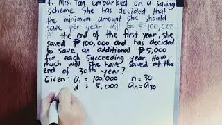 SOLVING PROBLEMS INVOLVING ARITHMETIC SEQUENCE AND SERIES Tutorial