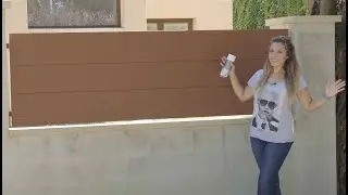 Gisela nos muestra c&oacute;mo pintar una puerta de metal con pintura en spray