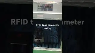 RFID tags parameter testing. #rfid #rfidtag #rfidtechnology #smarttechnology #smarttag