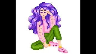 Pixel Art i colored Women Picture # 8