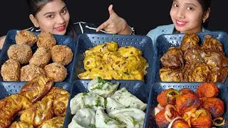 Eating Every Type Of Momos | Steam Momos,Tandoori Momos,Kurkure Momos, | Eating Challenge