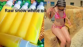 making of my Snow White whitening raw oil..  #whiteningoil #snowwhiteoil #Oshaprapraoil #molatooil
