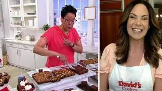 David's Cookies Set of 3 Ready to Bake Brownie Trays on QVC