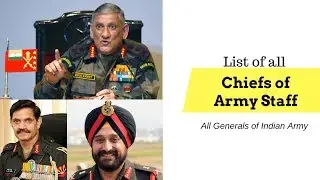 All Chiefs of Indian Army | Army Generals