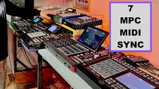 Most Outrageous MPC Setup 💥 7 MPC Midi Sync 