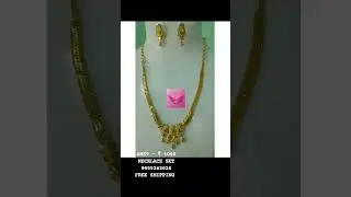 Gold Immitation Necklace set - Free Delivery - 6 months guarantee #necklaceset #immitationjewllery