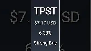 Stock Update for TPST, number 7 moving stock on Tuesday, 17 October #TPST #stocktok #stockmarket