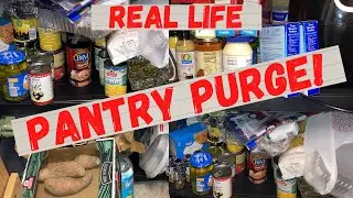 Frugal Living! Real Life Pantry Purge Challenge! Declutter & Inventory!