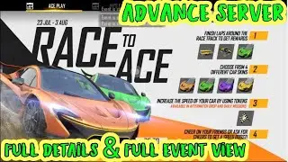 New race car event full details in free fire advance server